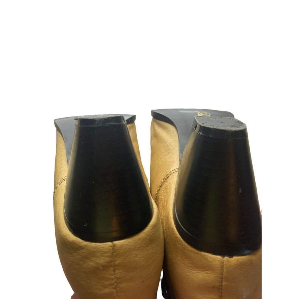 Dingo Women 10M Leather Slouch Harness Strap Western Cowgirl Tan Boots DI 526 - Picture 9 of 12